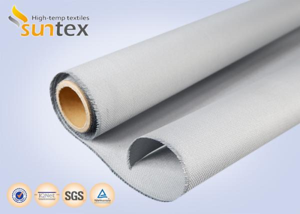 Quality Good Weave Setting PU Coated Glass Fabric for high temperature applications smoke and fire curtains for sale