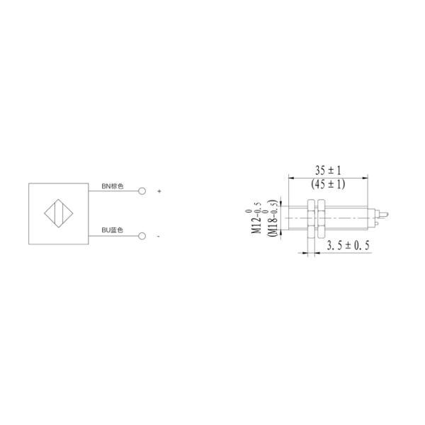 Voltage 5 - 25v Elevator Safety Components Sensor For Speed Measurement