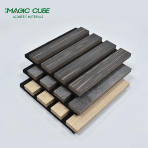 China Polyester Fiber Acoustic Panel Wooden Slats Wall for Office Acoustic Improvement wholesale