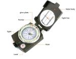 Outdoor BK00923 Special Professional Metal Tactical Compass with Multifunctional