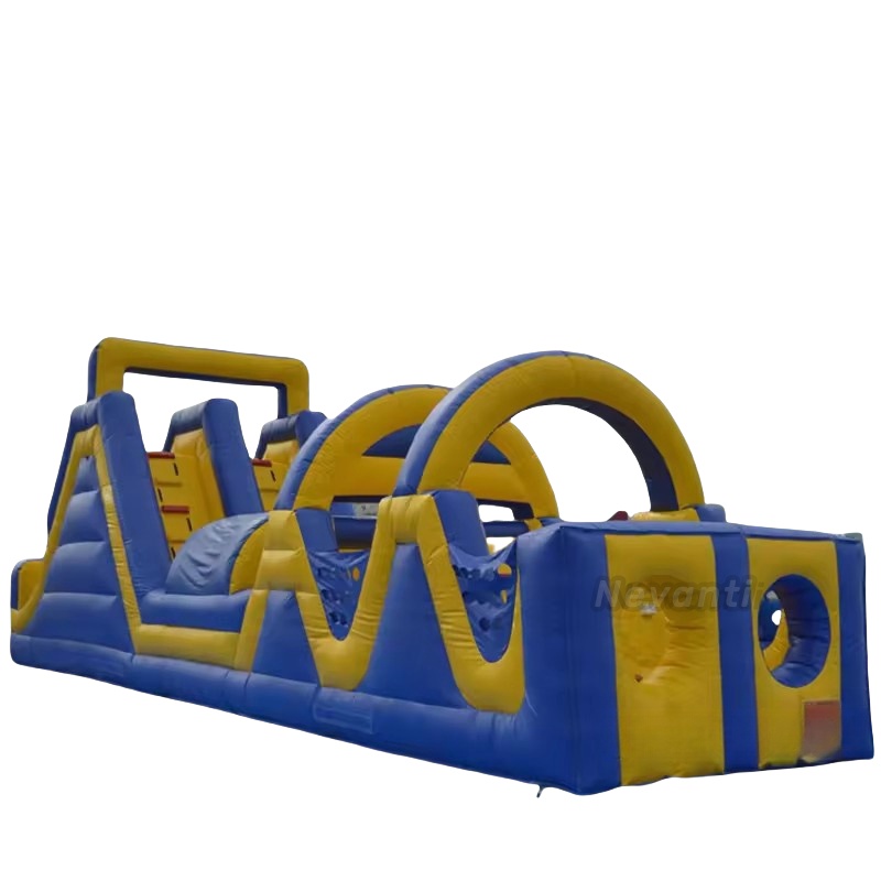 Customized Color Inflatable Giant Obstacle Course Made of Plato 0.55mm PVC Tarqaulin