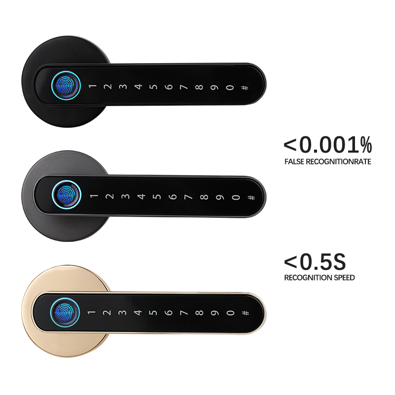 S604L Fingerprint Door Locks Tuya Smart Lock Door Thickness 35mm-55mm