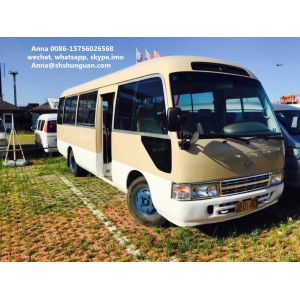 Small 20 - 30 Seats Used Coaster Bus , Diesel Engine Used Toyota Coaster Bus