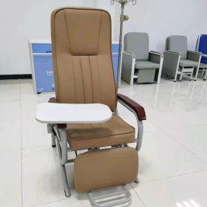 China Angle freely adjustable brown hospital infusion chair PU material wholesale