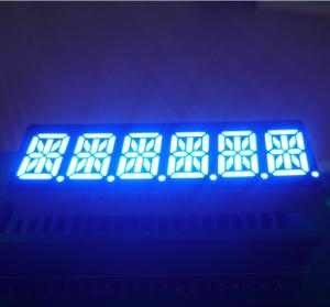 China 0.39 Inch 6 Digit 14 Segment Display Common Cathode Ultra Blue Process Control Applied wholesale