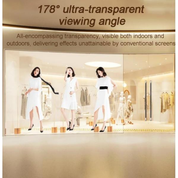 Android Operating System See Through Display Custom 55 Inch AR OLED Transparent Display for Store Mall Exhibition Museums
