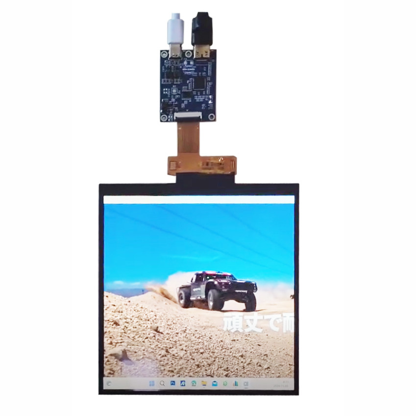Sunlight Readable 7.6 Inch Square Display 800x800 MIPI TFT LCD Display With HDMI Board