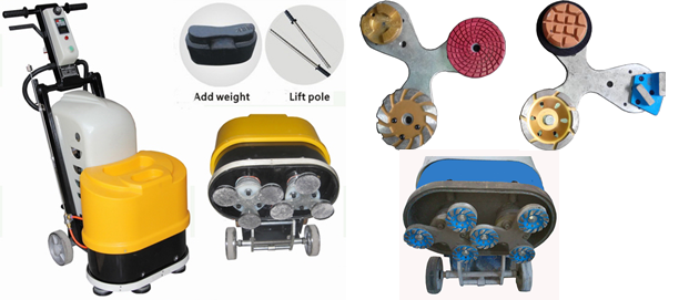 240V 50HZ Electric Granite / Stone Floor Polishing Equipment With Magnetic Plate