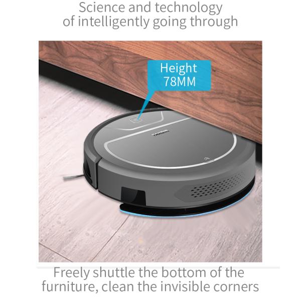 Strong Suction Automatic Carpet Cleaner Robot Lasting Double Side Brush Voice