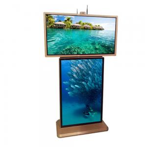 Dual Screen Free Standing Digital Signage With High Performance CPU