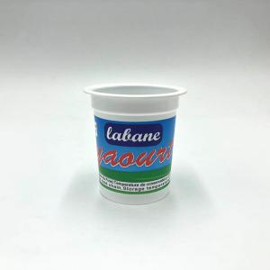 125ml plastic yogurt cup with foil lid and plastic lid