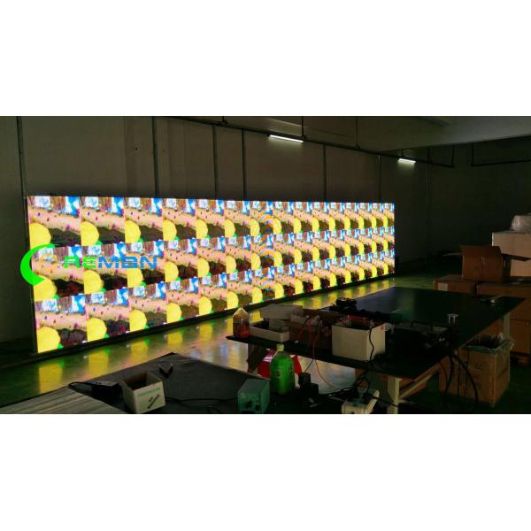 Portable Outside LED Display Cabinet For Hire , 96X96 Slim P6 LED Display 192X192mm
