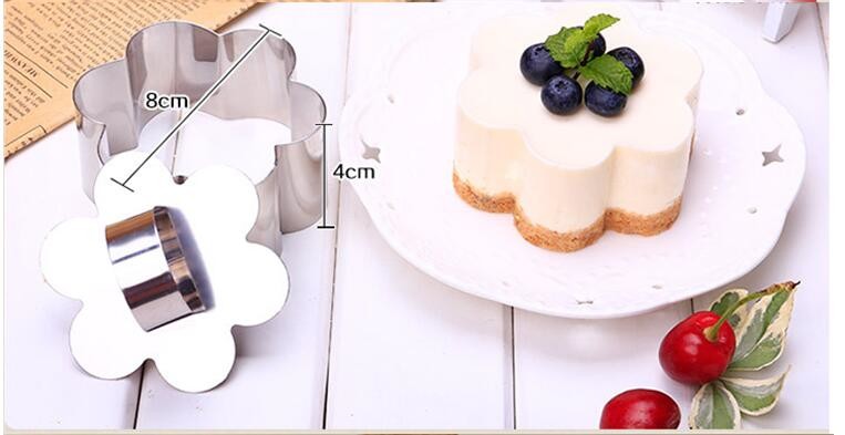 RK Bakeware China Foodservice NSF Dessert Round Stainless Steel Cake Rings Silver Color