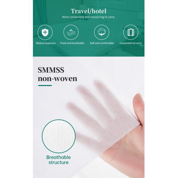 Travel Disposable Bedding Set 4 Pcs Breathable Soft Bed Sheets Quilt Cover Pillowcase