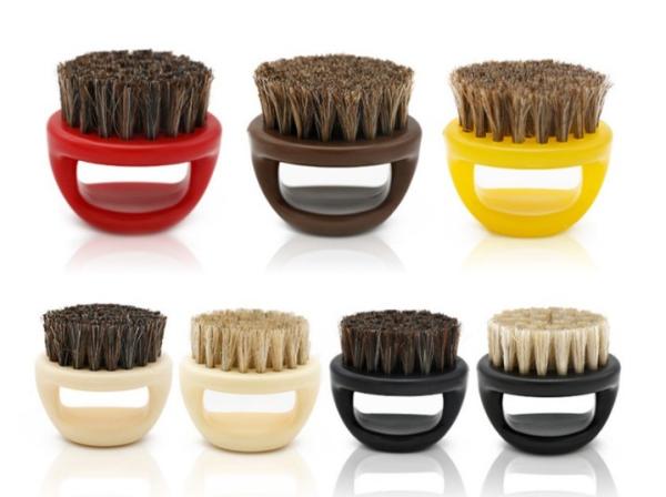 Quality Fade Brush Boar Bristle Finger Beard Brush for Men's Grooming Shaving for sale