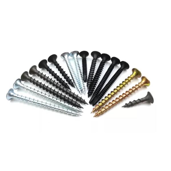 Black Fine Thread Drywall Screws Bugle Head Black Gypsum Board Screw