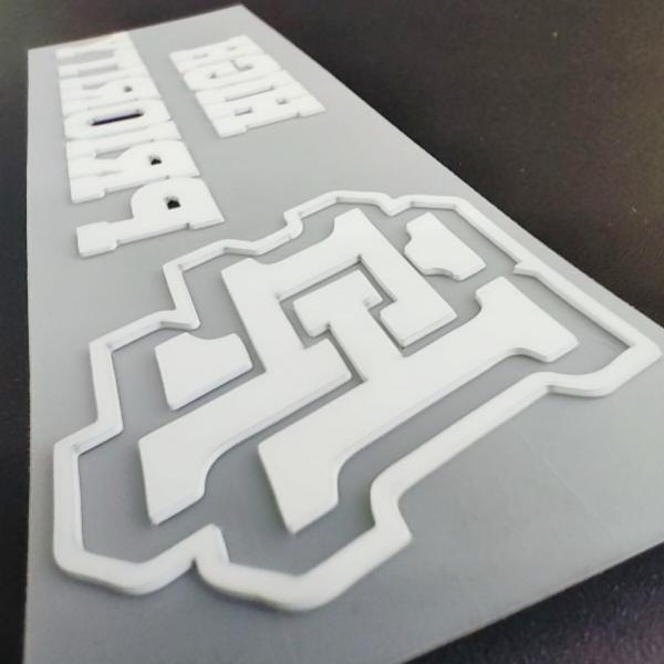 Quality 3D Rubber Heat Transfer Stickers For Branding The T shirts And Athletic Clothing for sale