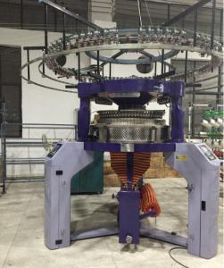 Closed Tracks Double Jacquard Knitting Machine For Special Structured Jacquard Pattern