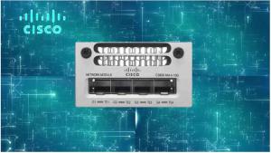 China Weight 320 G 10 Gigabit Ethernet Module , 4 Auxiliary Port Network Switch Modules wholesale