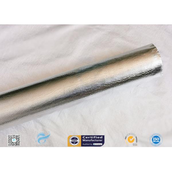 Waterproof 880g Light Reflect Silver Coated Fabric High Temperature Adhesive