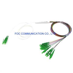 China FTTX 1×8 Fiber PLC Splitter 1650nm CATV With LC APC Connector wholesale