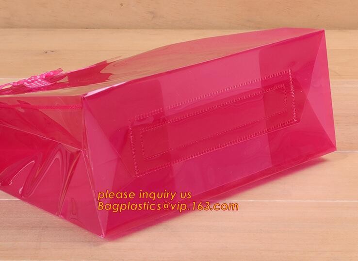 Promotional customized high quality soft loop plastic cloth bag,manufacturer custom soft loop handle polyethylene PE pla