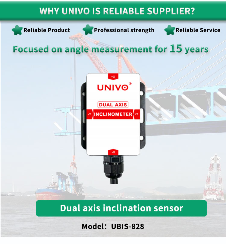 UBIS-828Y Industrial Dual Axis Inclinometer For Analog And Digital Measurement