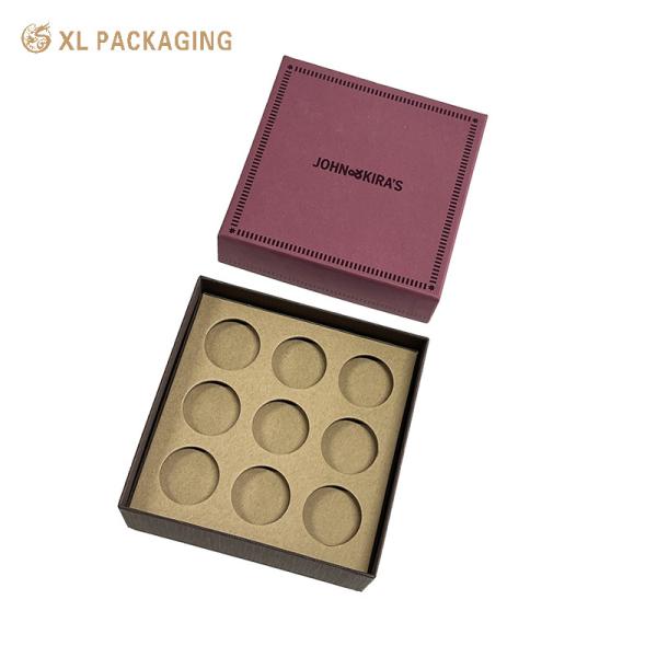 XL Packaging Custom Luxury Boxes Wholesale Food Candy Bar Cookie Chocolate Paper Box With Cushion Pads Kraft Paper Divider Insert