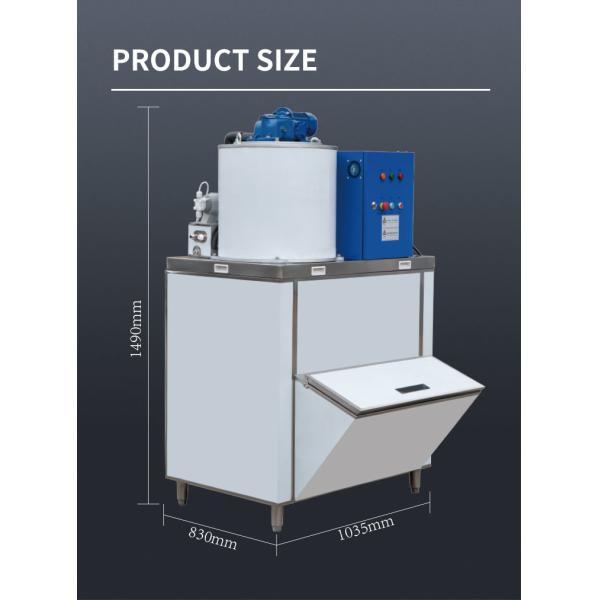 500KG/24H Ice Flake Making Machine Air Cooling Commercial Block Ice Snow Cone Machine