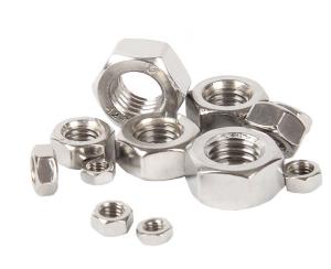 China A2-70 18-8 Stainless Steel Metric Hex Nuts M1-M160 High Quality Hexagon Nuts wholesale