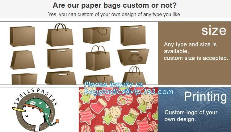 Customized Cut Printed Coated Paper Shopping Bag with Matt Lamination,rope handle custom logo printed white paper bag
