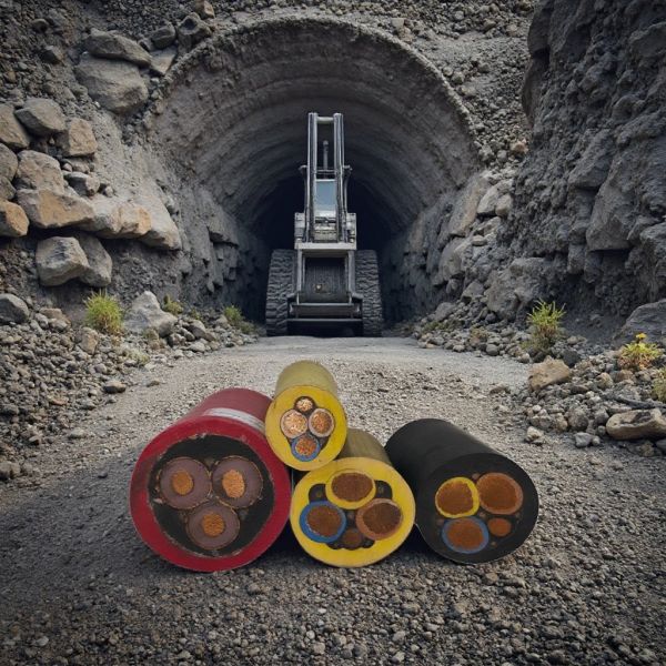 Rubber Jacket Metal Shielded Mining Cable Explosion Proof Power Cable For Coal Mine