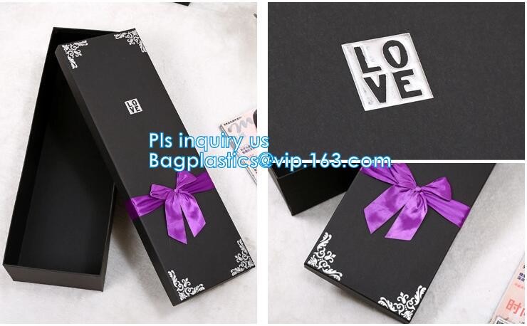 New product custom handmade small luxury wedding paper jewellery white gift box with ribbon closure,Silk Customised Pock