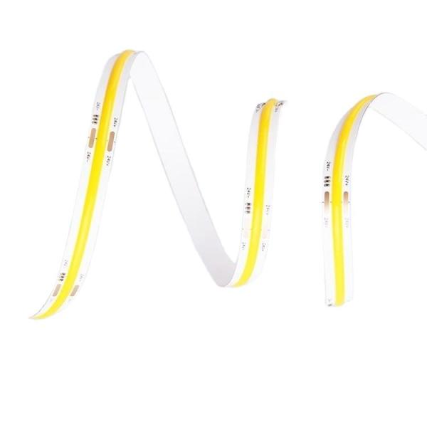 IP20 High Density 24v 10W CRI90 Dotless Flexible Cob Led Strip Lights For Home Decoration