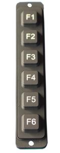 China 96mm X 18mm Dia PS2 Numeric Keypad With Carbon - On - Gold Key Switch wholesale
