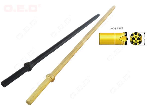 Quality Integral 22mm Tapered Drill Rod , Tapered Rock Drill Bits For Mining Tools for sale