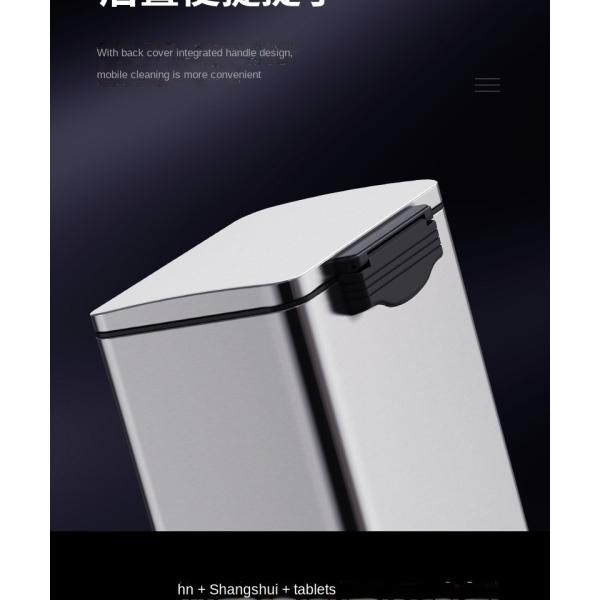 20 Liters 30 Liters 45 Liters Custom Kitchen Large Household Deodorant Commercial Stainless Steel Trash Can with Lid