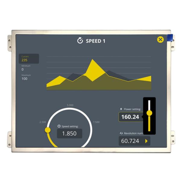 Quality 10.4inch Industrial TFT LCD Display 1024x768 Pixels LVDS Interface 30 Pin for sale