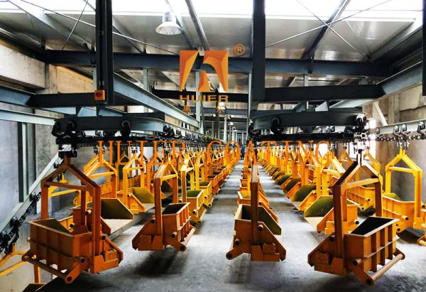 Quality High-Temperature Resistance Hanging Conveyor System For Automotive Parts Processing Double Fall Protection Mechanism for sale