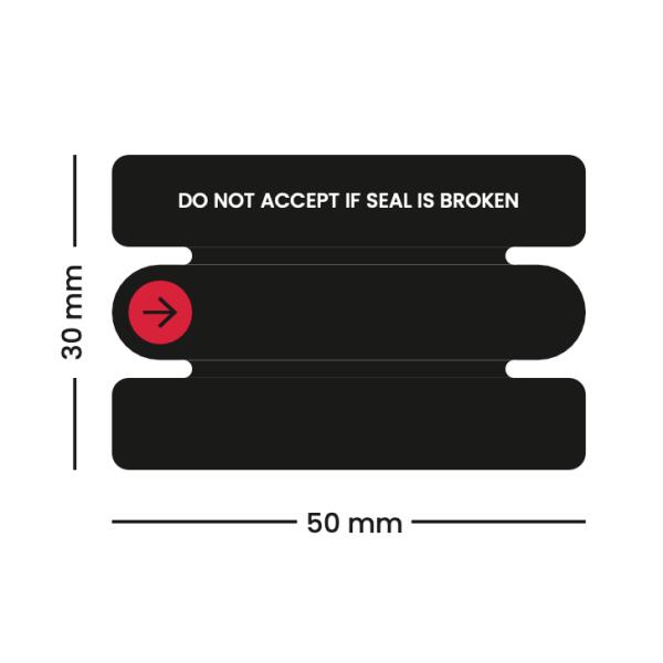 Electronics packaging box custom print logo seal