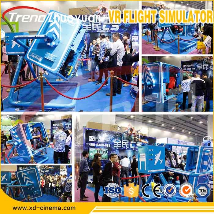 40" TV Display VR Flight Simulator With Advanced Grip Adjustment System