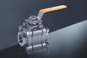 3PC 2000PSI Floating CF8 / CF8M Ball Valve NPT / BSP Thread Ends BSPP PAD ISO5211