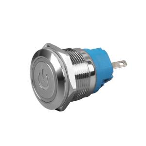 China 19mm Momentary Push Button Switch Waterproof IP66 5 Pin Terminal wholesale