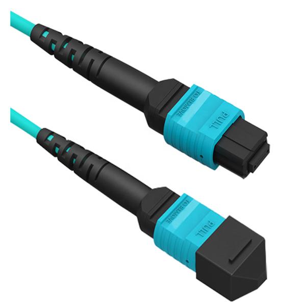8 12 24 cores singlemode Multimode MTP MPO connector fiber optic patch cord