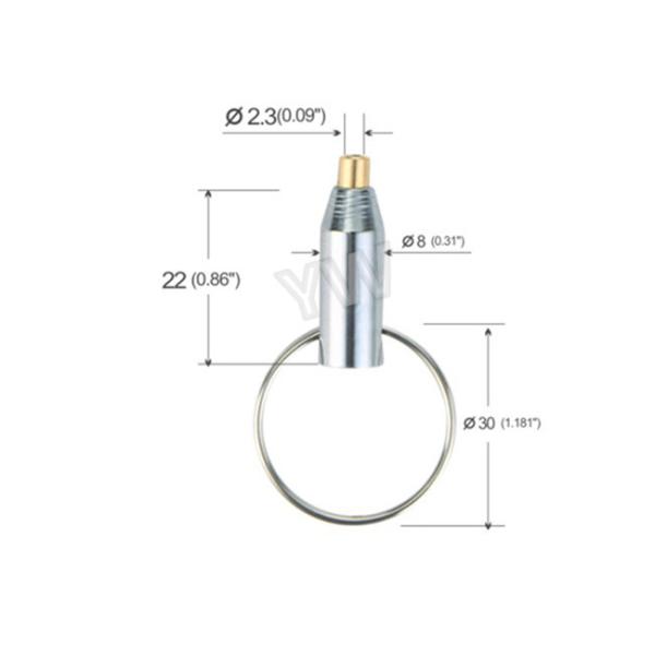 OEM Adjustable Lock Cable Grippers Brass Material Key Ring Grippers