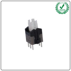 China Self Locking Unlocked DIP On Off SPST Push Button Switch wholesale