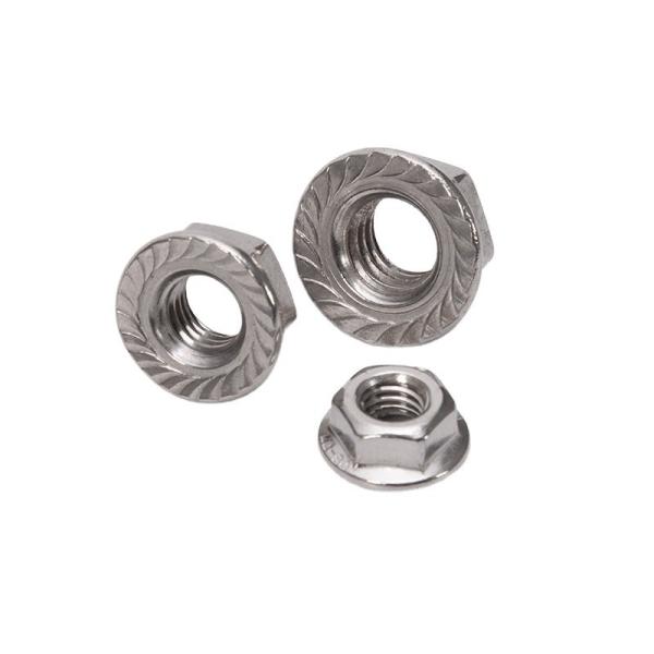 12 Point Flange Nut DIN6923 Stainless Steel Self-locking with Black Oxide Finish