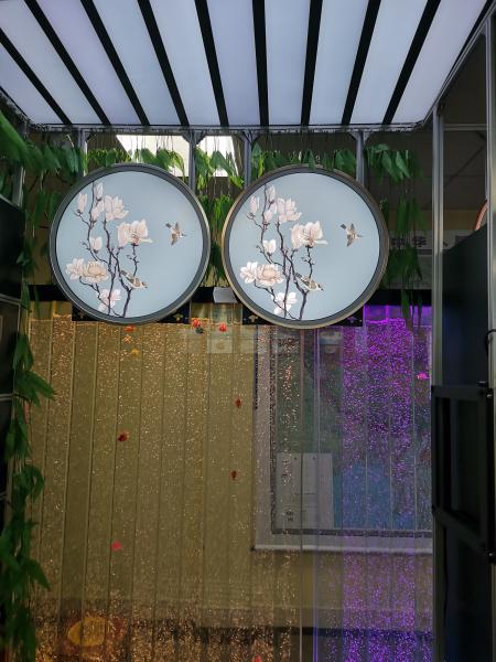 Quality newest creative design round led display with different size for advertising, casino with or without touch for sale