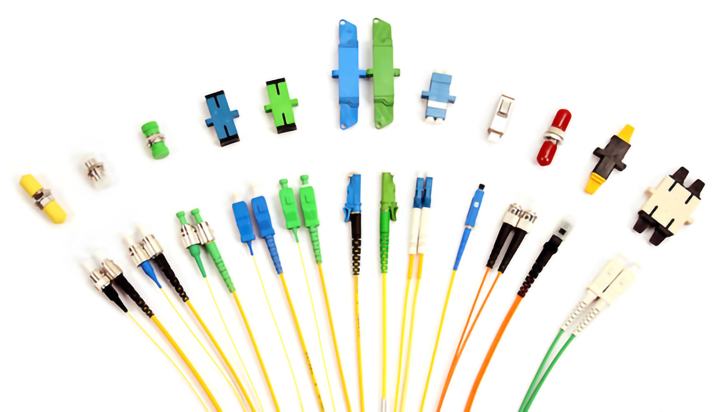 FTTH Duplex FC APC to FC UPC SM Fiber Optic Patch Cord for and 1000 Connection Times