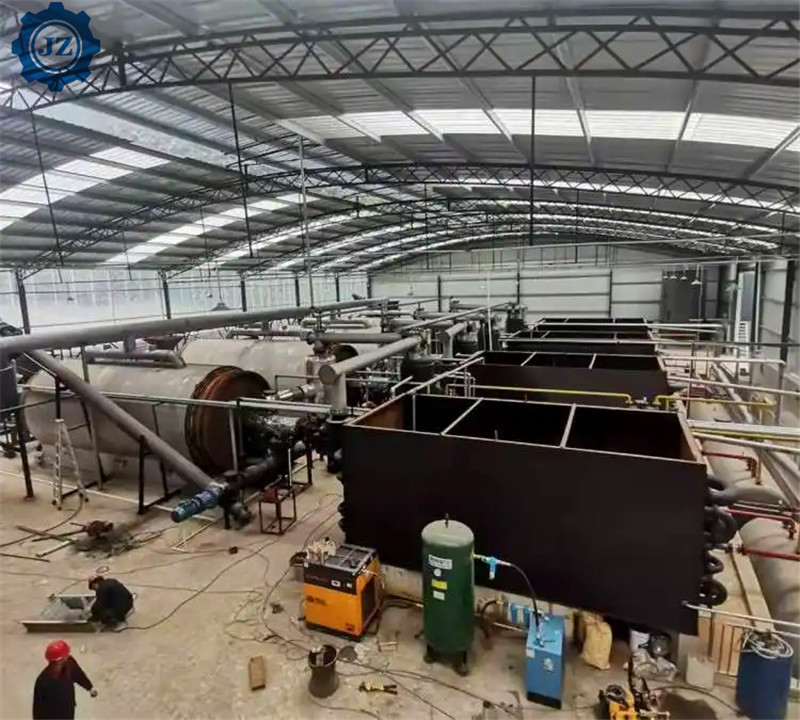 Fully Automatic Continuous Waste Plastic Tyre Recycling To Energy Oil Machine